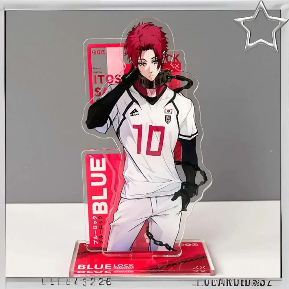 Blue Lock All Character Acrylic Layered Stand, 9.5X5.5X16Cm, 105G, Desktop